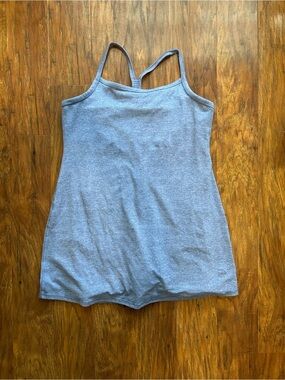 Aerie Light Blue Double-Strap Camisole Tank Tennis Dress With Shorts